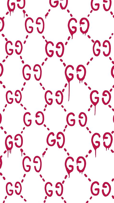 Pink Gucci Pattern Wallpaper