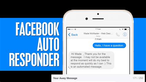 How To Setup An Auto Responder For Facebook Page Messenger Youtube