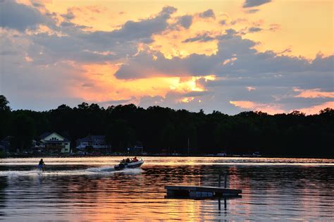 Wallpaper Sunlight Landscape Boat Sunset Sea Lake