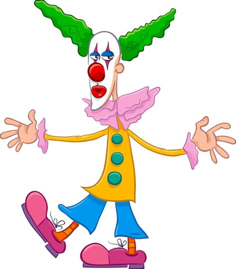 Premium Vector Circus Clown Character Cartoon