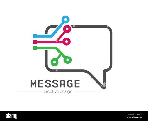 An Email Message A Speech Bubble For Communication And Dialogue Flat Style Stock Vector Image