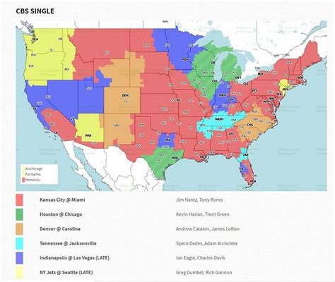 Nfl Week 14 Coverage Map Tv Schedule Channel Time And Live Stream