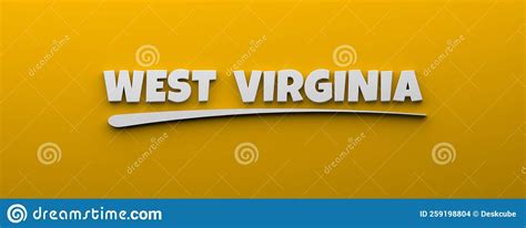 West Virginia Writing In Display Typography Style Text Lettering For