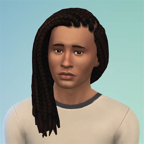 Mod The Sims Deprecated Box Braids Side Gender Conversion