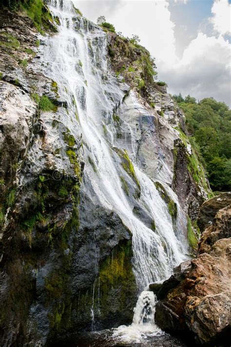 Beautiful Water Cascade Of Powerscourt Waterfall The Highest Waterfall