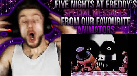 Vapor Reacts FNAF SFM A SPECIAL MESSAGE FROM OUR FAVOURITE ANIMATORS REACTION YouTube