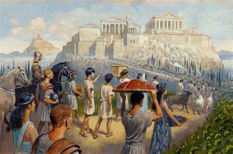 The Panathenaic Procession An Annual Celebration Of Godess Athenas