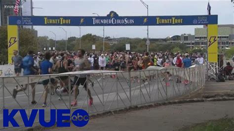 turkey trot returns in person for 31st annual event after virtual run last year kvue youtube