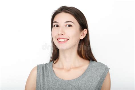 excited happy looking woman closeup of happy mixed race asian caucasian female model isolated