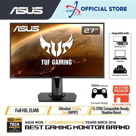 Asus Tuf Gaming Vg Qr Ips Fhd Hz Ms G Sync Compatible Freesync Gaming Monitor