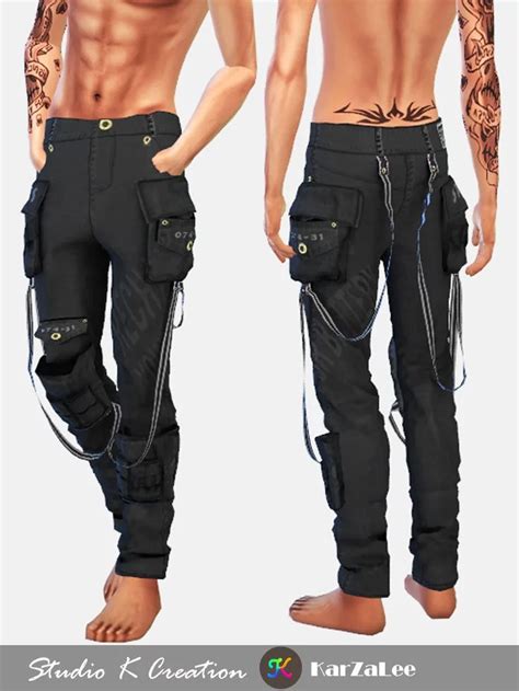 Giruto77 Multi Pocket Pant Sims 4 Male Clothes Sims 4 Men Clothing