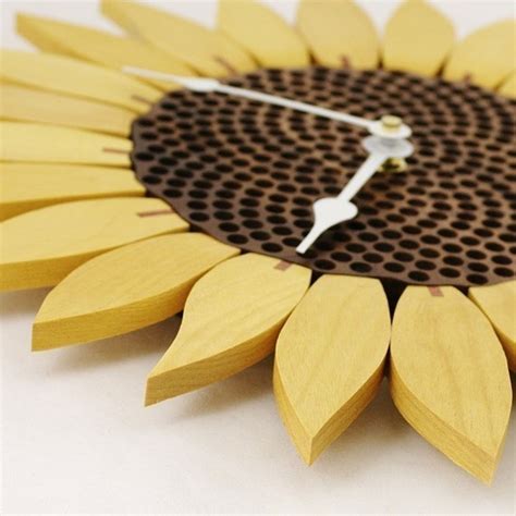 Sunflower Clock Yellowheart 65 By Krtwood On Etsy Agteam Diy Clock