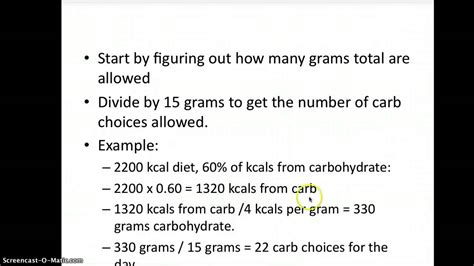 Diabetic Diabetic Diets Math Practice Carbohydrate Counting Youtube