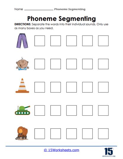 Phoneme Segmenting Worksheets 15