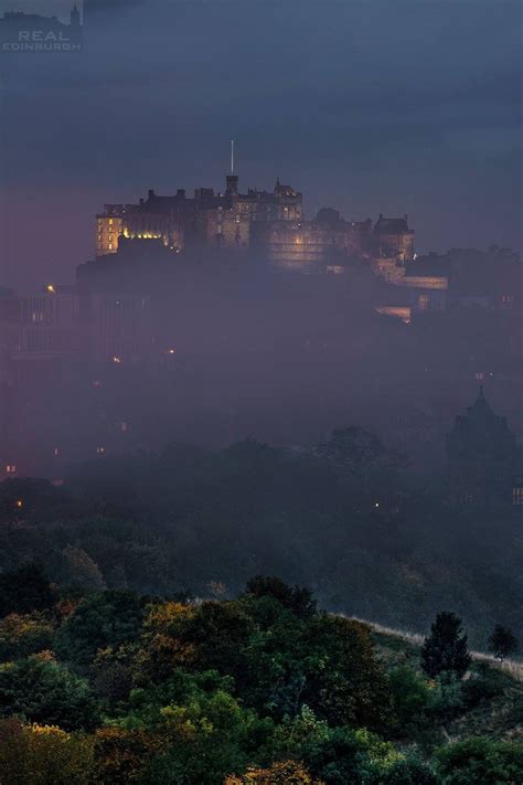 Foggy Edinburgh Scottish Castles Edinburgh Castle Edinburgh City