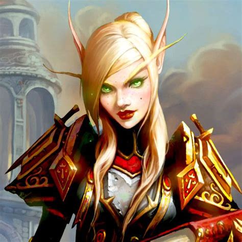 Blood Elf High Elf WoW Elf Warrior Fantasy Female Warrior Fantasy