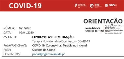 Terapêutica nutricional no doente crítico COVID-19 - Sociedade Portuguesa de Cuidados Intensivos