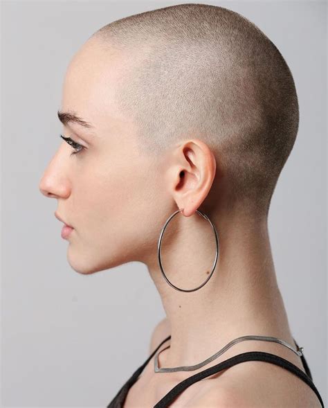 pin by scissors and clippers happy on buzzcut twa face drawing reference bald women side