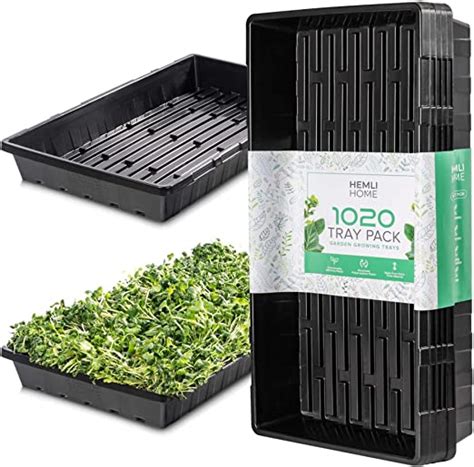 Home And Garden Shallow Seed Starting 1020 Plant Microgreen Trays