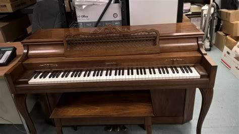 Used Baldwin Spinet Piano In French Pecan Rice Music House