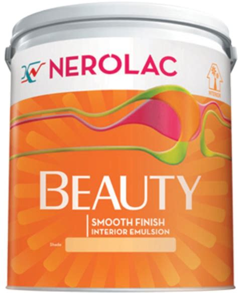 Nerolac Beauty Smooth Finish Interior Emulsion Paint Packaging Size