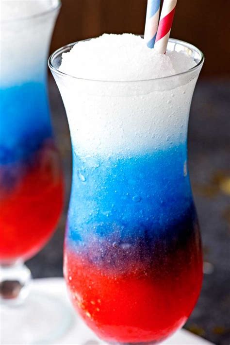 Maybe you would like to learn more about one of these? Red, White, and Blue Vodka Lemonade Slush - Homemade Hooplah