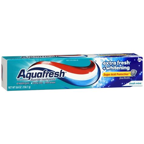 Aquafresh Fluoride Toothpaste Extra Fresh Whitening Fresh Mint 56