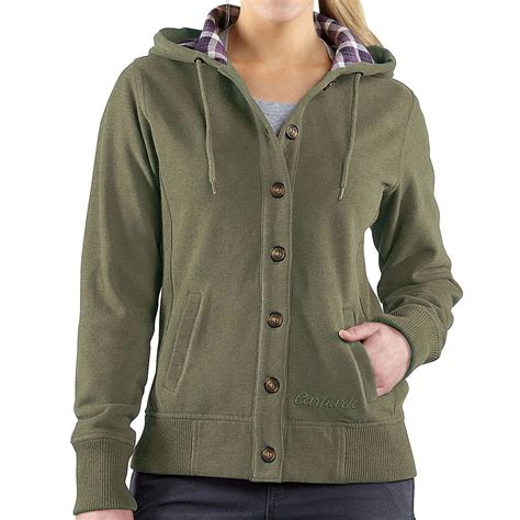 Carhartt Marengo Button Front Hoodie For Women 8185a