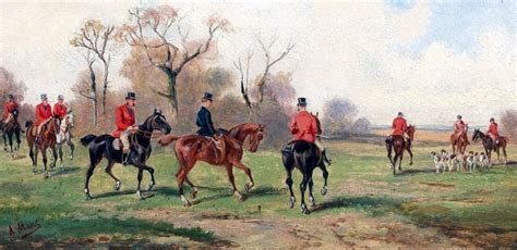 Fox Hunting Vintage Painting Free Stock Photo Public Domain Pictures