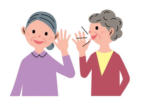 Two Women Spreading Gossip Cartoon Illustrations Royalty Free Vector