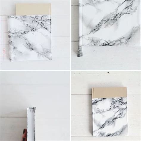 Take Note With This Stylish Diy Marbled Notebook Brit Co