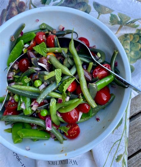 august greek green bean salad spades spatulas and spoons