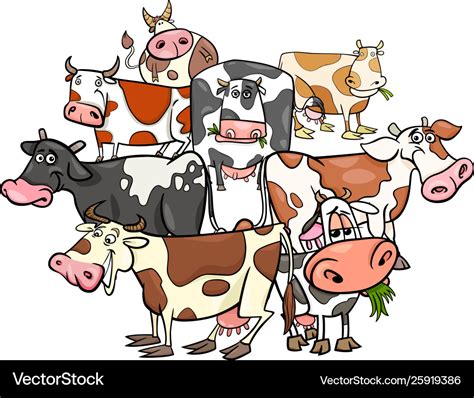 Group Of Cows Clipart Face