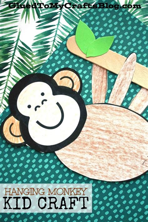 Paper Hanging Monkey Craft