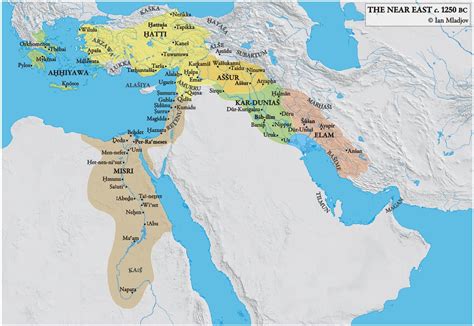 Map Ane 1250 Bc Mesopotamia 2nd Half 2nd Millennium Pinterest
