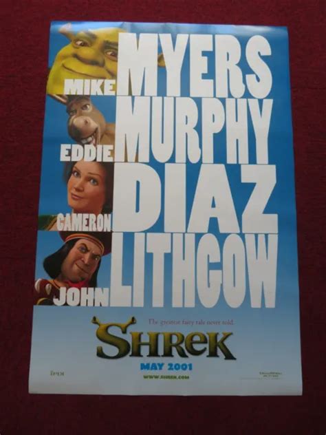 Shrek Us One Sheet Rolled Poster Mike Myers Eddie Murphy 2001 £1299