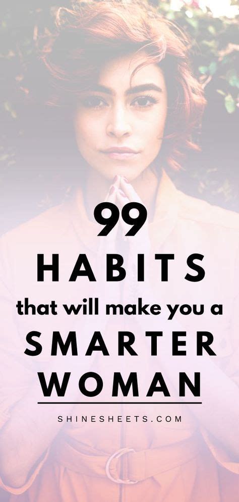 Habits That Will Make You A Smarter Woman Free Printable List Shinesheets Smart Women