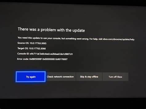 Repair Xbox One Update Error 0x8b05000f 0x90170007 Windows Bulletin