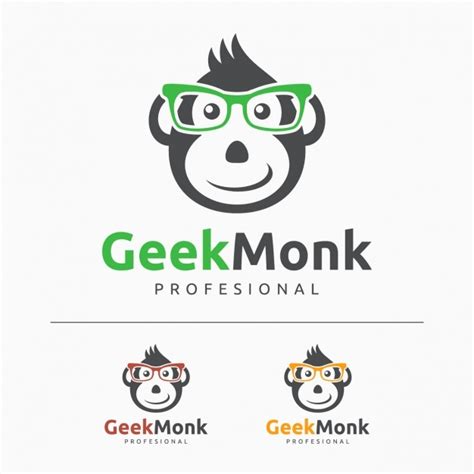 Free Vector Monkey Face Logo Template