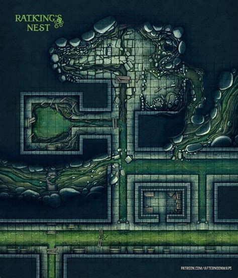 Oc Art What An Incredible Smell You Ve Discovered A Sewer Battle Map X Dnd