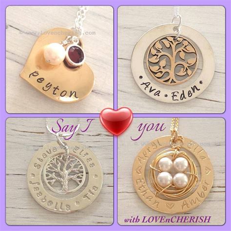 Hand Stamped Jewellery Personalised Jewelry By Lovencherish Com Personalized Jewelry