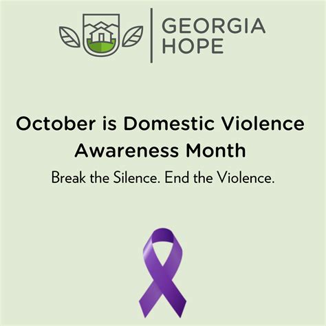 Domestic Violence Awareness Month Resources Georgia Hope