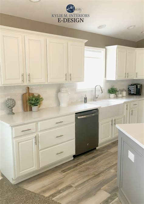 Painted Maple Kitchen Cabinets Update With Benjamin Moore White Dove