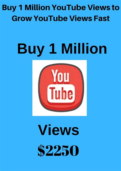 Buy 1 Million YouTube Views to Grow YouTube Views Fast | Youtube views, Youtube, Increase ...