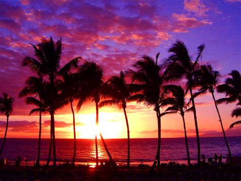 Hawaii Beach Sunset Wallpapers Hawaiian Sunsett