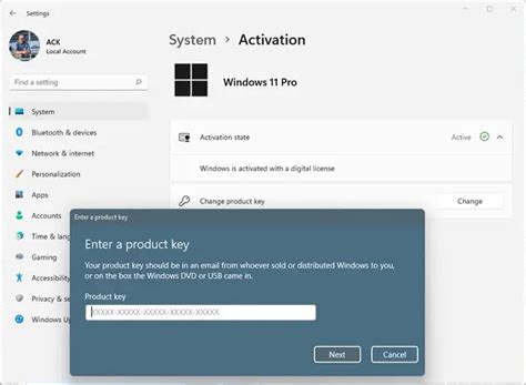 Change Product Key Link Not Available In Windows 1110
