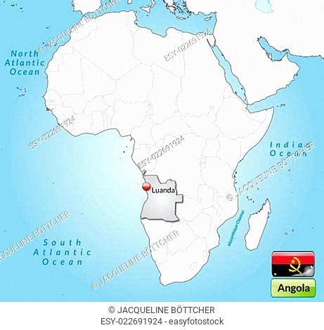 Angola kartē, vieta angola, koordinātes. Angola Karte