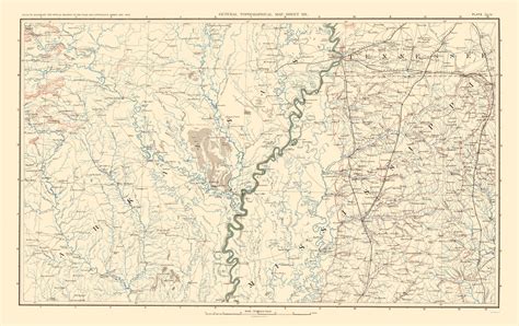 Civil War Maps Arkansas Tennessee And Mississippi Plate Cliv Artnms