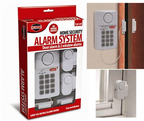 Portable home security systems : Home Security Alarm System Wireless Door 2 Window Sensors ...