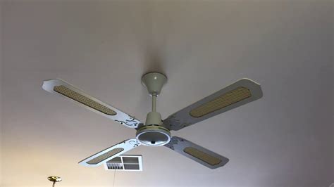 Most ceiling fans have an electrical switch that allows one to reverse the direction of rotation of the blades. 1980s Bonaire ceiling fan - YouTube